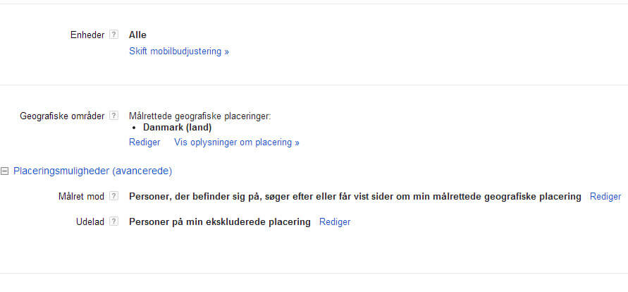 Skal i f.eks. have ændret på målretningen eller skal mobilbuddet måske justeres?