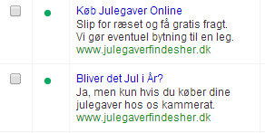 Der er mange budskaber man kan teste, hvad for et af de her 2 virker mon bedst?